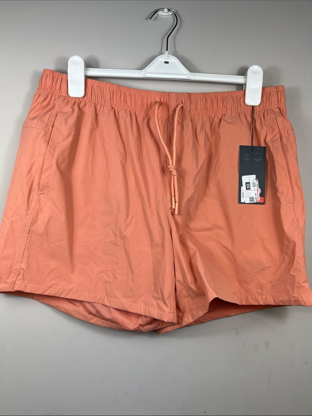 NWT VRST Swim Trunks XL Coral Orange Quick Dry Drawstring Shorts